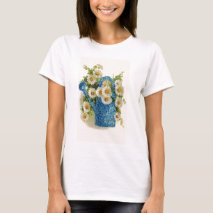 T-shirt Boîte d'arrosage bleue de fleur