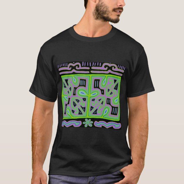 T-shirt Boîte de musique Panama Mola (Devant)