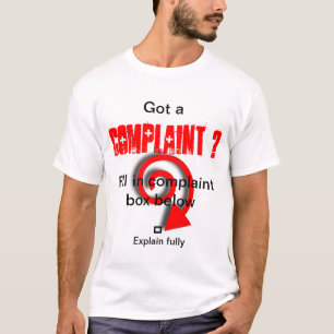 T-shirt Boîte de plainte