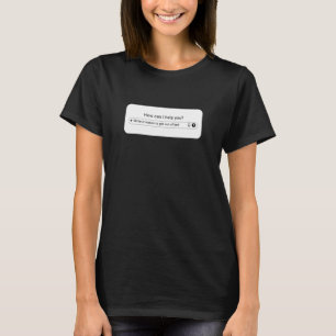 T-shirt Boîte de saisie de l'IA Rédiger une raison de sort