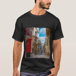 T-shirt Boîte vintage rouge à Malte
