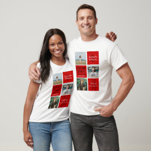 T-shirt Boîtes de divertissement Red 3-Photo Année