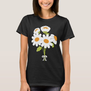 T-shirt Boîtier de marguerite blanche