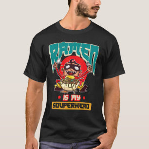 T-shirt bol Asiatique déjeuner udonnoodles Asiancuisine ja