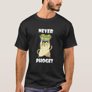 T-shirt Bol de Pho Never Pho Cat Nourriture asiatique Pho