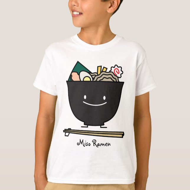 T-shirt Bol heureux de Ramen (Devant)