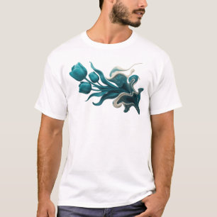 T-shirt Bold & Beautiful COMPOSITION D'ART FLEUR ABSTRAITE