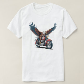T-shirt Bold Eagle Rider Classic Motorcycle Graphic