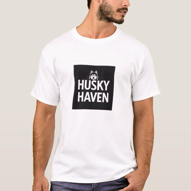 T-shirt Bold Husky Amoureux des chiens Tee (Devant)