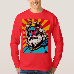T-shirt Bold Pop Art Zeus - Colorful Greek God Illustratio