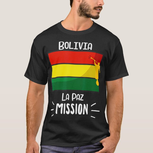 T-shirt Bolivie La Paz Mormon LDS Mission Missionnaire (Devant)