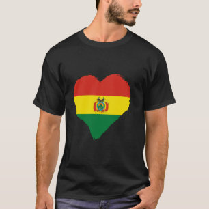 T-shirt Bolivie Pride bolivienne Roots Heart Bolivi