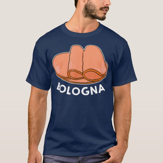 T-shirt Bologne Sandwich Meat Drôle Cadeau (Devant)