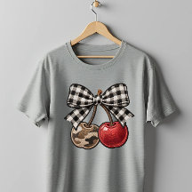 Bomb Cherry Camo & Carreaux Faux-Broderie