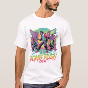 T-shirt Bomb Rush Cyberfunk – Rébellion de la rue néon