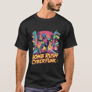 T-shirt Bomb Rush Cyberfunk – Rébellion de la rue néon