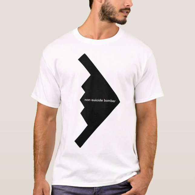 T-shirt bombardier de Non-suicide (Devant)