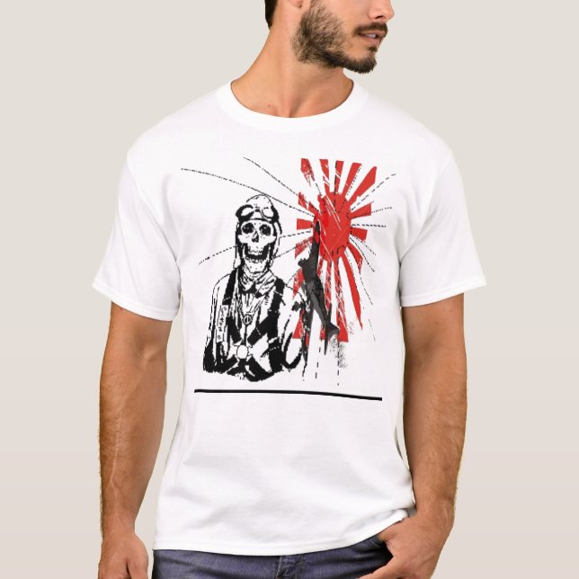 T-shirt Bombardier Su se levant japonais de kamikaze… - (Devant)