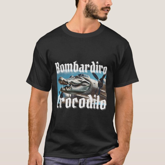 T-shirt Bombardiro Bombardino Crocodilo Funny Brai italien (Devant)