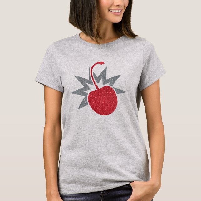 T-shirt Bombe à cerise branchée Glitzy (Devant)