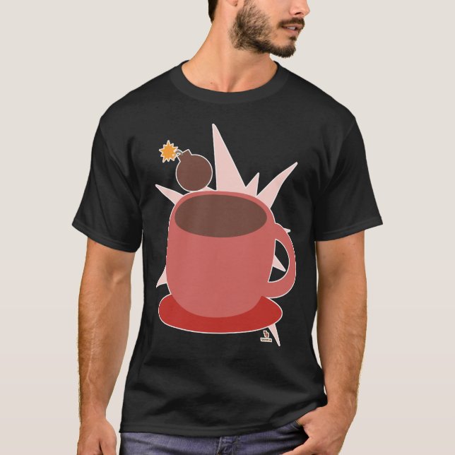 T-shirt Bombe de cacao amusante Chocolat chaud Art (Devant)