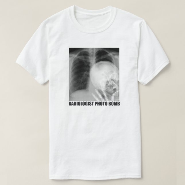 T-SHIRT BOMBE PHOTO RADIOLOGISTE (Design devant)