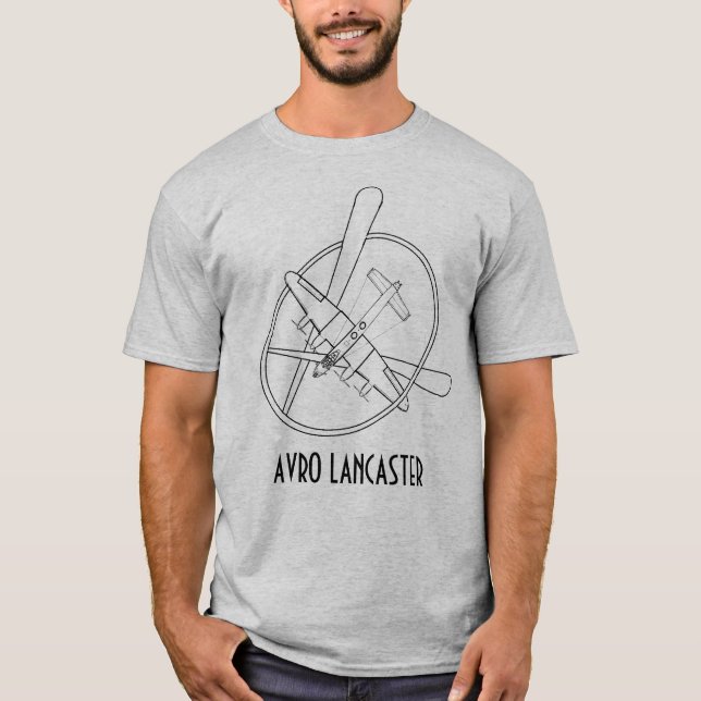 T-shirt Bomber Lancaster Avro (Devant)