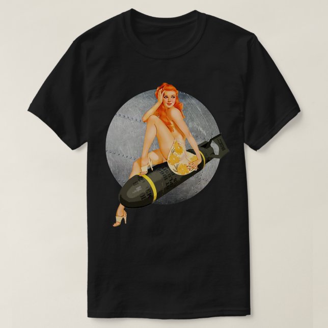 T-shirt Bombes blondes Pinup 2ÈME GUERRE MONDIALE 40s (Design devant)