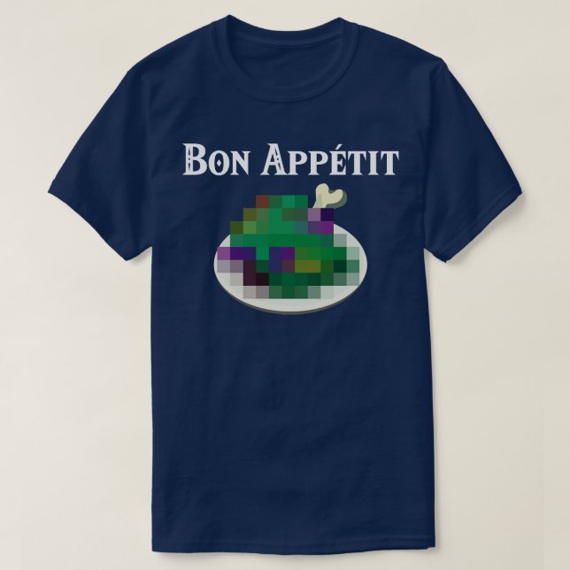 T-shirt Bon Appetit Nourriture Douce De La Sauvage (Design devant)