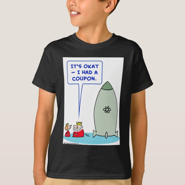 T-shirt bon atomique de bombe de reine de roi (Devant)