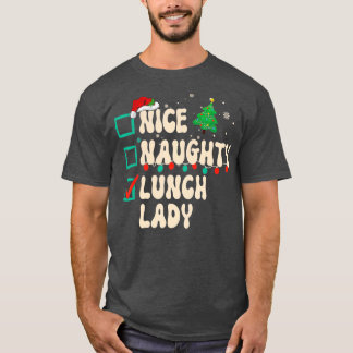 T-shirt Bon déjeuner Lady Christmas List Père Noël