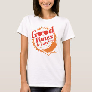 T-shirt Bon Moments Et Lignes De Tan