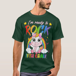 T-shirt Bon Retour À L'École Cinquième Année Costume Unico