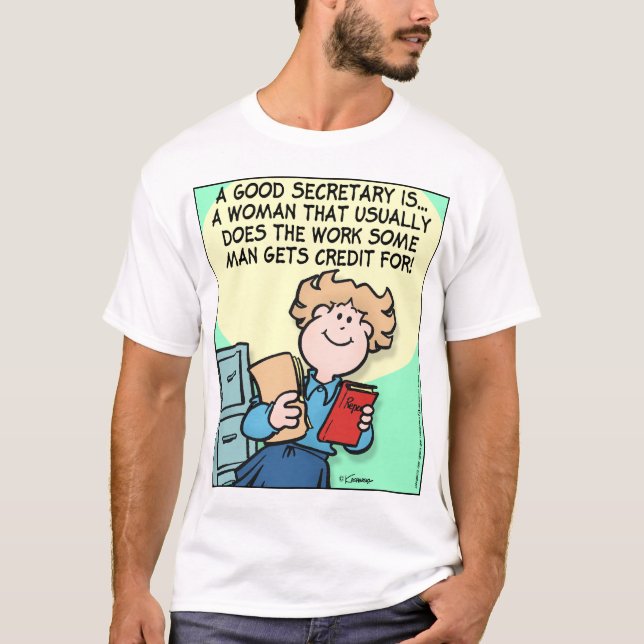 T-shirt Bon secrétaire (Devant)