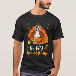 T-shirt Bon thanksgiving Beagle chien Turquie animal