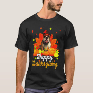 T-shirt Bon thanksgiving Bulldog anglais