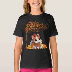 T-shirt Bon thanksgiving Chat Turquie Fête Automne Automne