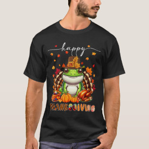 T-shirt Bon thanksgiving Costume de grenouille Turquie Feu