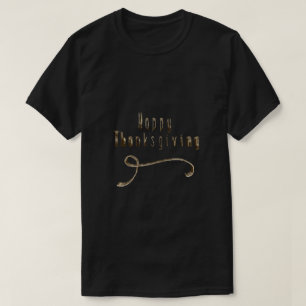 T-shirt Bon thanksgiving Elegant Gold Look Typographie