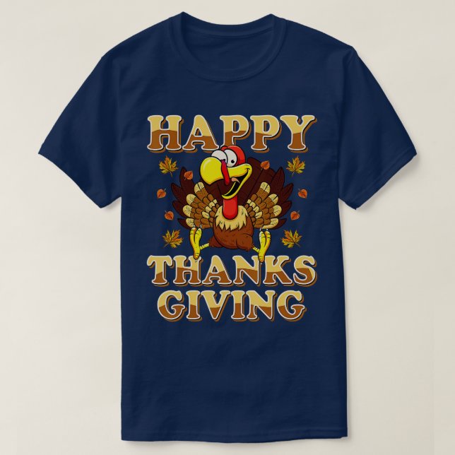 T-shirt Bon thanksgiving Pour Garçons Filles Enfants Fête  (Design devant)