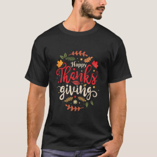 T-shirt Bon thanksgiving pour garçons Filles Enfants Thank