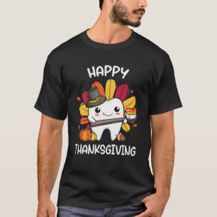 T-shirt bon thanksgiving Teeth Dental Squad Turquie Merci