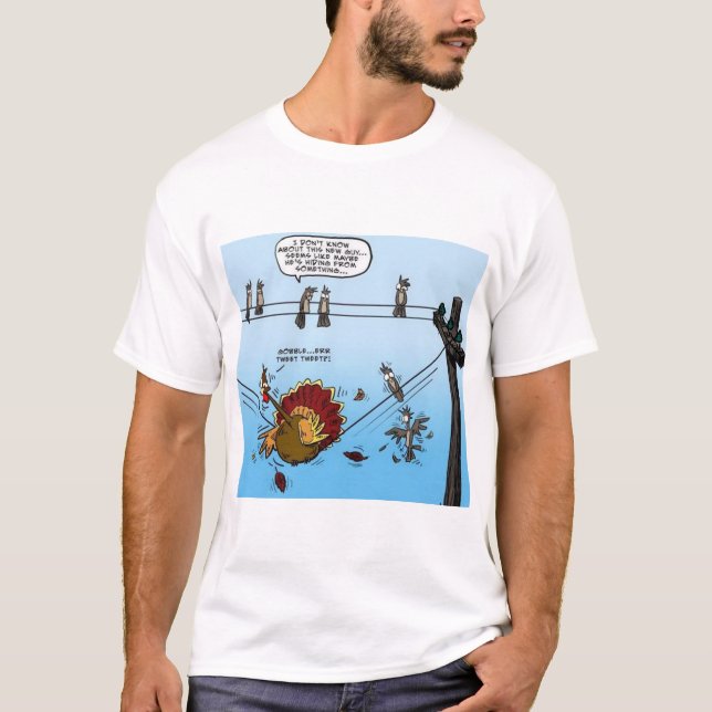 T-shirt Bon thanksgiving Turquie sur fil (Devant)