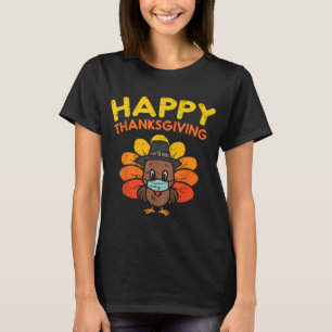 T-shirt Bon thanksgiving Turquie Visage Masque Funny Quara