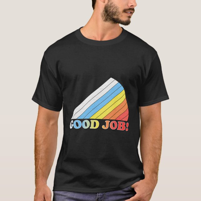 T-shirt Bon travail Vintage rétroactif (Devant)