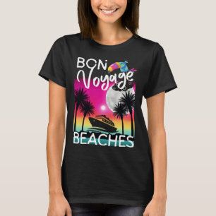 T-shirt Bon Voyage Plages Croisière Navire Tropical Graphi