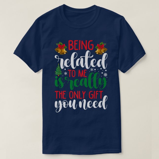 T-shirt Bonbon Canne et Neige Vraiment Vous Besoin Famille (Design devant)