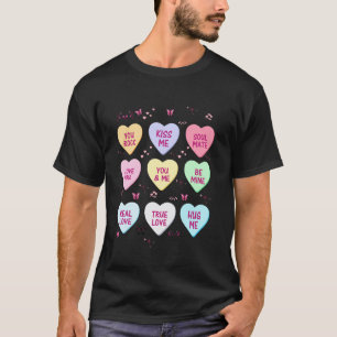 T-shirt Bonbon de conversation de la Saint-Valentin cœur S