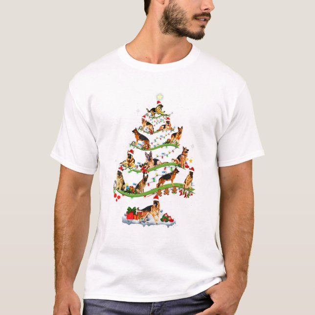 T-shirt Bonbon de Noël de l'arbre aux bergers (Devant)