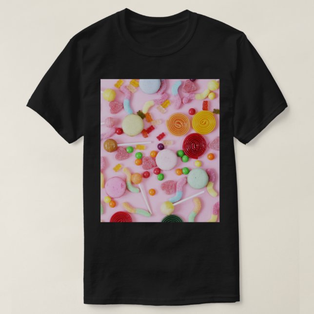 T-shirt Bonbon rose (Design devant)